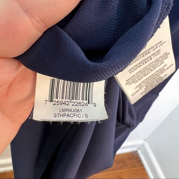 BCBGMAXAZRIA Sleeveless Dress Cowl Neck Navy Blue - Picture 12 of 12